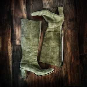 Olive green Ellen Tracy boots